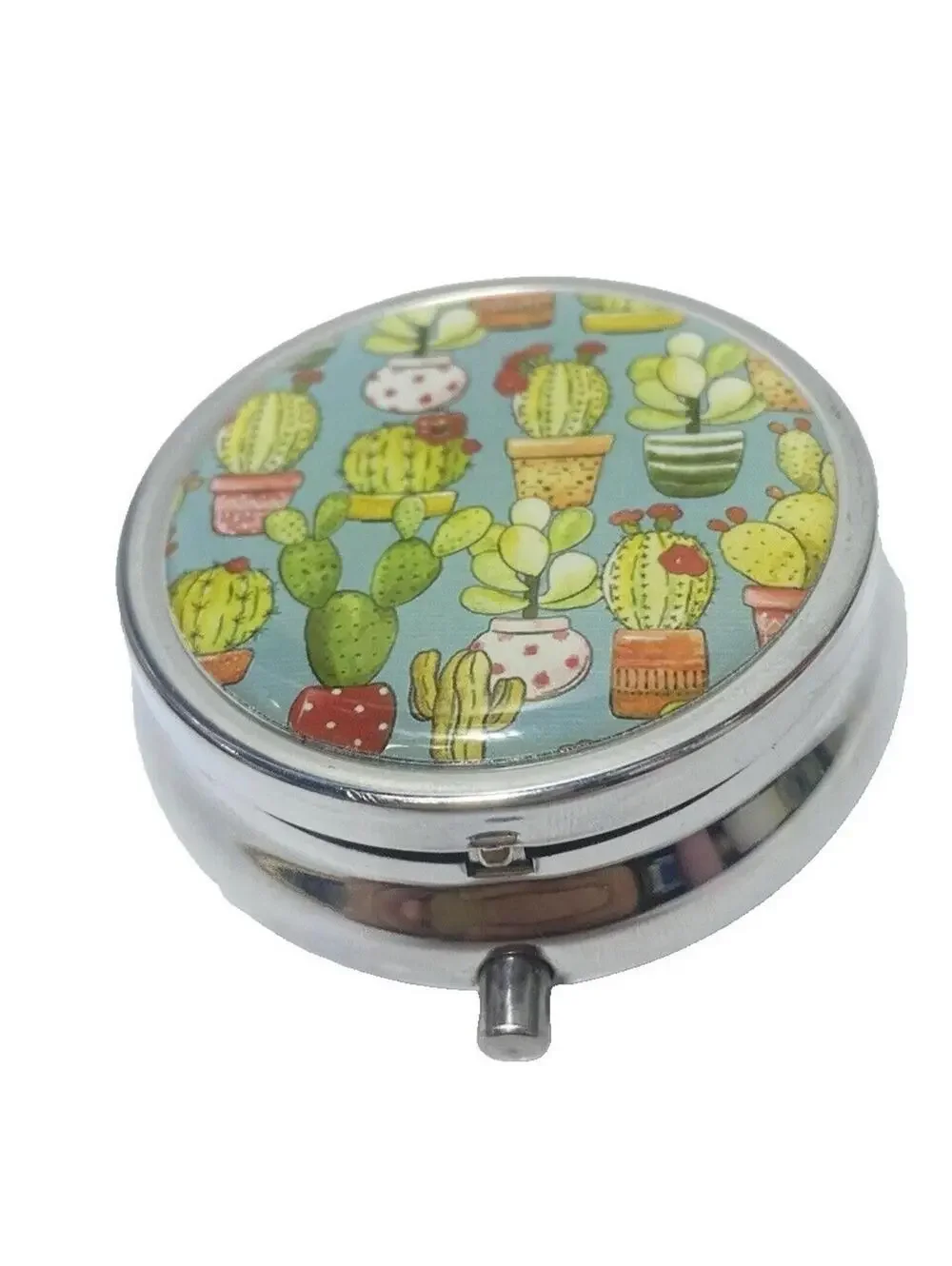 Medicine Pill Holder 3 Compartments Divider Easy Carry In Purse Take Along Small